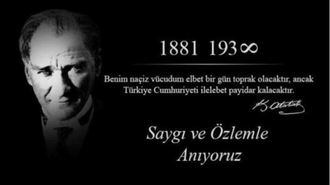Ulu Önder Mustafa Kemal Atatürk'ün vefatının 85. yıl dönümü Anma Programı